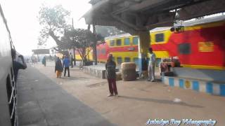 Parallel action in Indian Railway  Ruthless overtake by Dhanbad Howrah AC Double Decker Express [upl. by Inaoj]