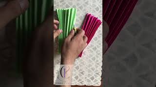 Double Color Fan with Color Sheets  Easy DIY Craft Tutorial [upl. by Noryk972]