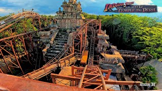 Indiana Jones Coaster  Painful Ride Ever  Disneyland Paris 2024 [upl. by Hamner]