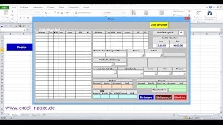 53Zeiterfassungsprogramm in Excel selber erstellen Dezimalzahl der ComboBox8 „Pause“ zuweisen [upl. by Etnad351]