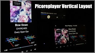 Picoreplayer 7quot Touchscreen Display Vertical Layout Pi Music Streamer [upl. by Montfort]