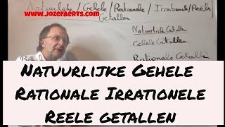 319 Natuurlijke Gehele Rationale Irrationele Reële getallen  met elektronische oefening [upl. by Nylrem]