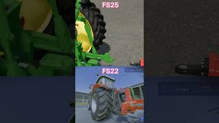 FS22 Vs FS25 farmingsimulator25 farmequipment [upl. by Aluin]