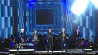 111022  SHINee  Ring Ding Dong  KBS New York  Korea Festival [upl. by Sucramad]