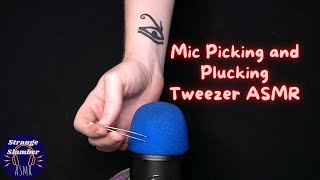 Tweezer plucking scratching mic destruction ASMR  Intense tweezing [upl. by Glenine481]