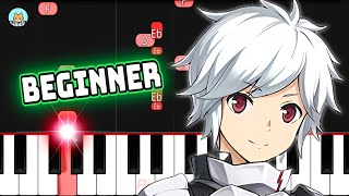 Danmachi OP 5  quotShounenquot  BEGINNER Piano Tutorial amp Sheet Music [upl. by Marbut]