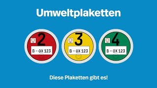 Umweltplaketten  Ein Überblick I Kennzeichenboxde [upl. by Medwin]