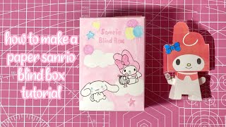 DIY sanrio paper blind box  tutorial  asmr  sanriolve [upl. by Ynez]