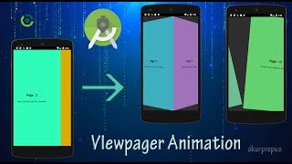 VIewpager Animation Android just in 2 min Source code available [upl. by Galvin406]