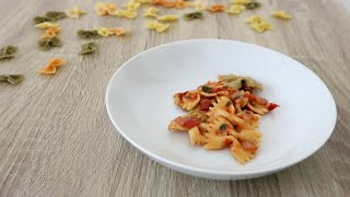 Easy Red Sauce Farfalle Pasta Recipe [upl. by Chase]