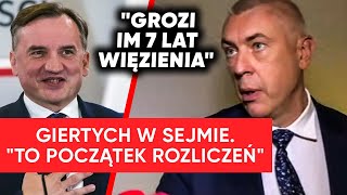 Giertych w Sejmie zapowiada quotGrozi im 7 lat więzieniaquot Padły nazwiska [upl. by Lita]