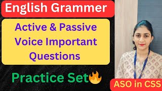 Active amp Passive Voice  Most Important Questions🔥 [upl. by Bunder]