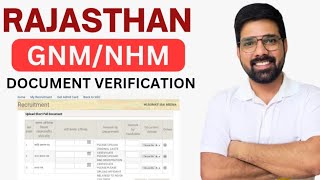 Rajasthan GNMNHM Document VerificationLatest UpdateHOTSPOTNURSING [upl. by Hathcock]