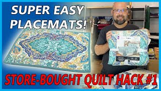 StoreBought Quilt Hack 1 Make Easy Placemats [upl. by Bernice]