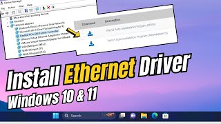 How to Download amp Install Ethernet Drivers for Windows 11102022 [upl. by Icken]