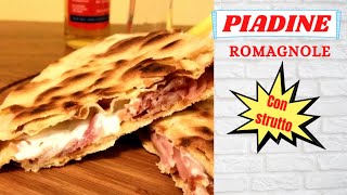 PIADINE ROMAGNOLE SFOGLIATE con strutto  ricetta originale romagnola [upl. by Arty]