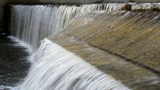 Grand River Wilson Dams Winter Fergus Ontario [upl. by Hallock781]