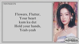 KEP1ER 케플러  Flowers Flutter Your heart Easy Lyrics [upl. by Akemal211]