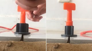 Reusable Tile Leveling System Demo 2021 Does it Work？ [upl. by Brass]