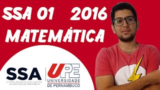 SSA 01  Questão 14  UPE2016  Matemática [upl. by Naicul77]