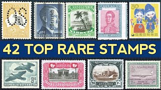 Most Valuable Stamps From Around The World  Episode 25  42 Top Rare Philatelic Gems [upl. by Ruscio]