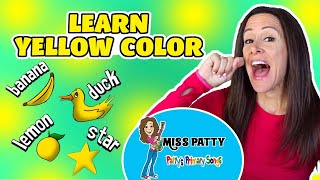 Learn Colors Yellow is the Color of the Day Colors Songs for Children  Patty Shukla Sign Language [upl. by Gettings]