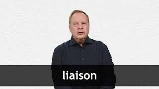 How to pronounce LIAISON in American English [upl. by Ahsaekal]