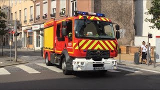 Sapeurs Pompiers Lyon Engins compilation [upl. by Htinnek]