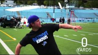 Have you ever wondered how far Detroit Lions QB Matthew Stafford could throw a banana [upl. by Eiramac725]