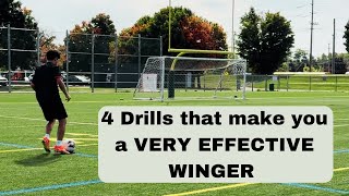 4 Crucial Drills for wingers in football [upl. by Gaskins]