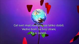 💗 Cel svet imaš na dlani 💗 Čuki Besedilo  Karaoke [upl. by Jaine]