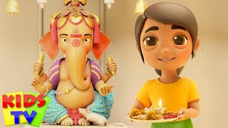 Ganpati Bappa Morya Sher Nirala Hindi Bacchon Ke Gaane By Kids Tv India [upl. by Adnohser]