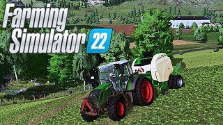 Heuernte am Hang 22  LS22 Erlengrat  Farming Simulator 22 [upl. by Laurentium864]