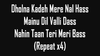 Tunak Tunak Tun  Daler Mehndi lyrics [upl. by Lolande]