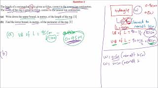 Grade 11 maths Lower bound and upper bound part 2 worksheet C  video 1 [upl. by Kris]