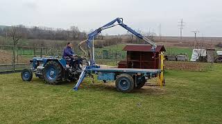 zetor25 hydraulická ruka prvý test [upl. by Adnirb]