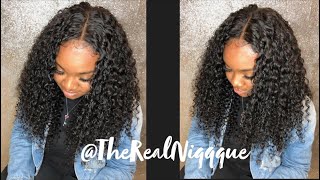 Lace Closure Quick Weave  DSoarHair  MALAYSIAN CURLY HAIR  TheRealNiqqque [upl. by Conger]