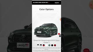 Pilihan Warna Yaris Cross 2024 toyota yaris yarishybrid hybrid [upl. by Frager]