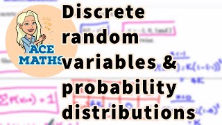 IB Maths  discrete random variables and discrete probability distributions [upl. by Lennard]