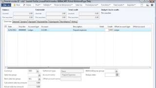 Dynamics AX 2012  General Journal [upl. by Neetsirk162]