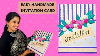 HOW TO MAKE INVITATION CARD  GREETING CARD  ASAN INVITATION CARD  EASY GREETING CARD IDEAS [upl. by Tjader14]