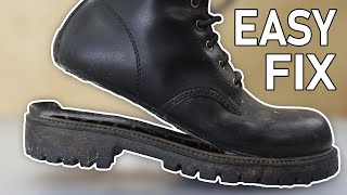 How to Fix a Boot Sole and Shoe Sole [upl. by Nance]