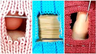 3 Magical Ways to Invisible Repair Holes in Knitted Sweaters at Home Yourself [upl. by Mcmahon331]