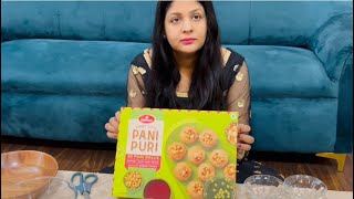 Unboxing of Haldirams Panipuri  Haldiram Pani Puri Review  quick Golgappe recipe  Ready to eat [upl. by Felizio]