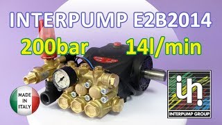 Насос высокого давления InterPump E2B2014 200bar 14 lmin plunger pump ipg evolution [upl. by Micco]