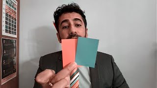 ASMR Colour Card Analysis  but you have Tritanopia [upl. by Aramahs]