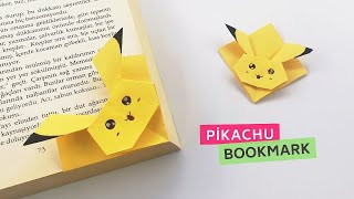 Kağıttan Kolay Pikachu Kitap Ayracı Yapımı  Origami Pikachu [upl. by Emorej660]