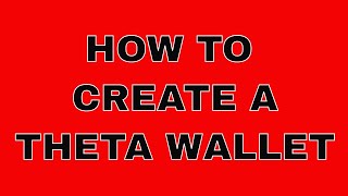 THETA wallet how to guide [upl. by Am]