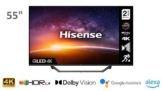 HISENSE 55A7GQTUK 55quot 4K QLED Smart TV [upl. by Idmann]