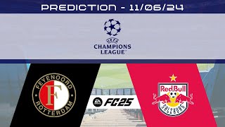 Feyenoord vs FC Red Bull Salzburg  Prediction  202425 UEFA Champions League  EA FC 25 [upl. by Cumings]